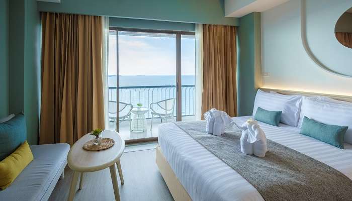 Cosy hotel room from one of the hotels in Bhimavaram